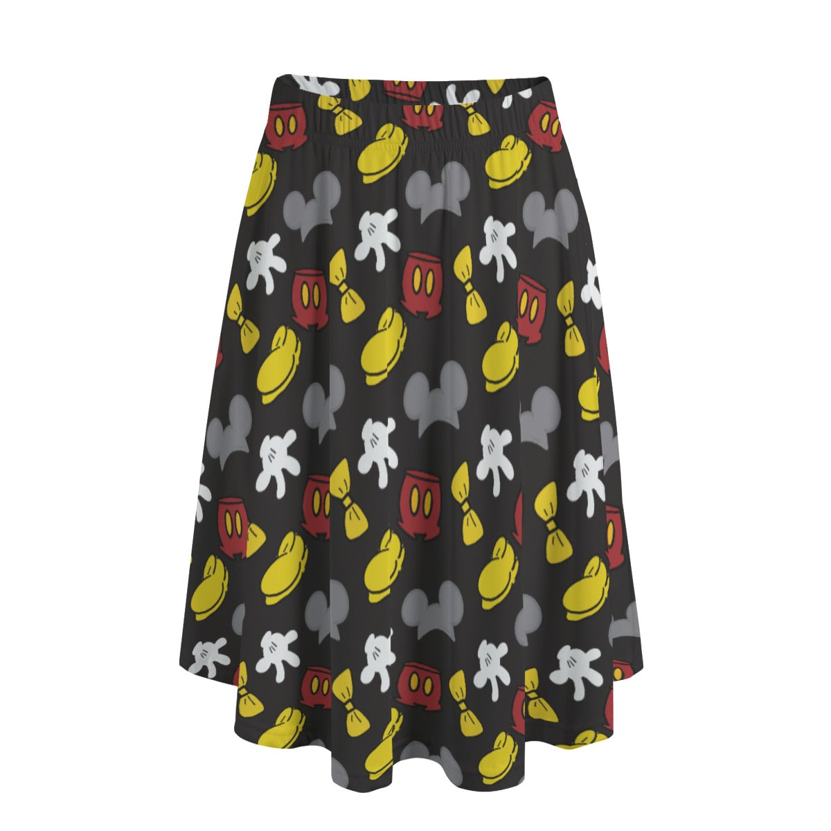 Classic Mouse Style - Women's Pocket Midi Skirt