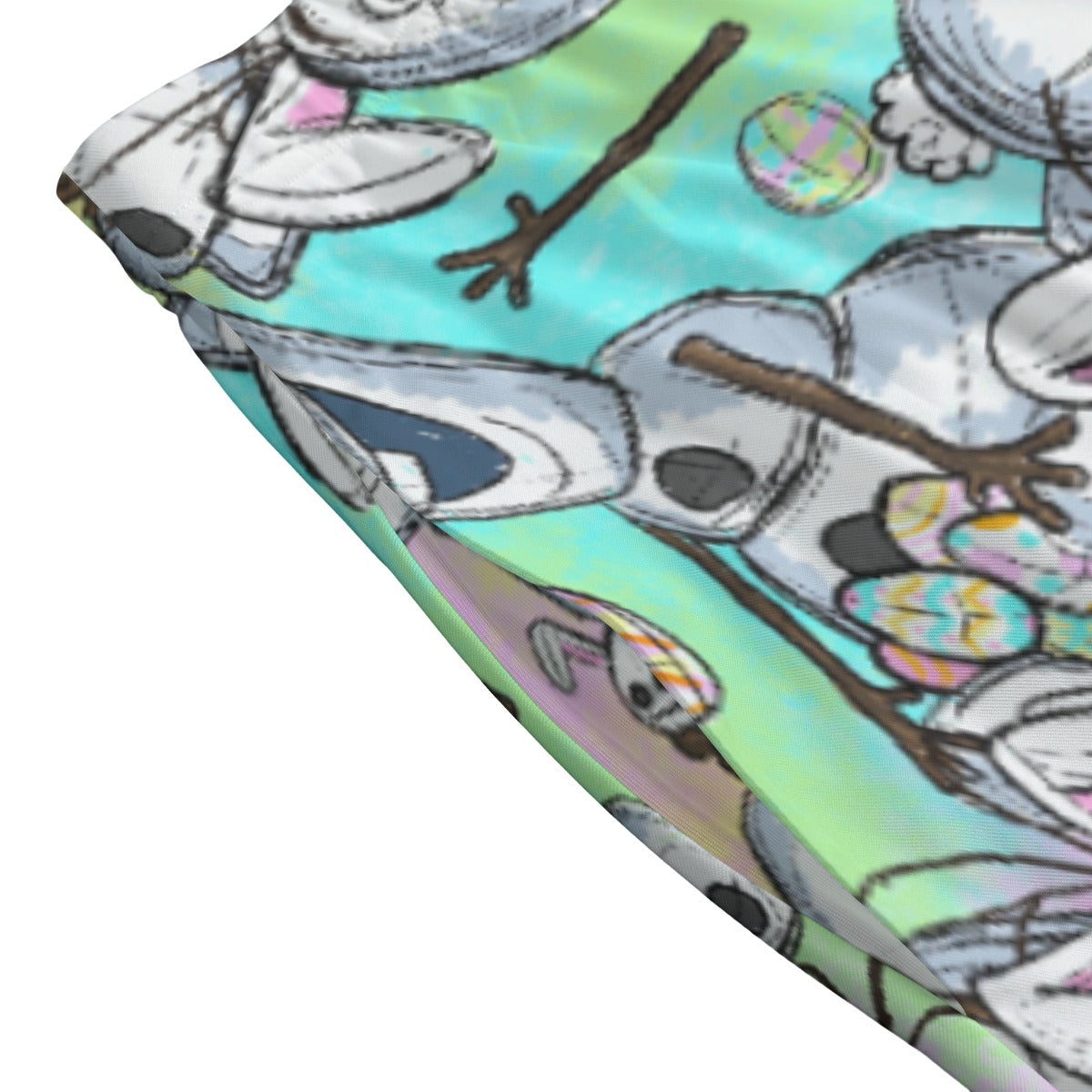Sketched Snowman Easter - Women's Pocket Midi Skirt