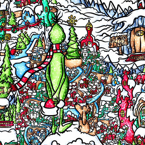 Whimsical Village Winter Wonderland