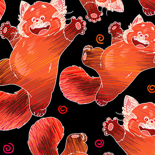 Scribbly Red Panda
