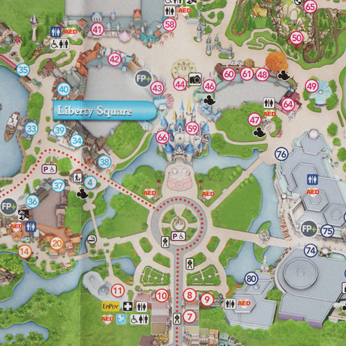 Vibrant Fantasy Park Map