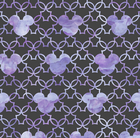 Mouse Ears Watercolor Lilac Purple