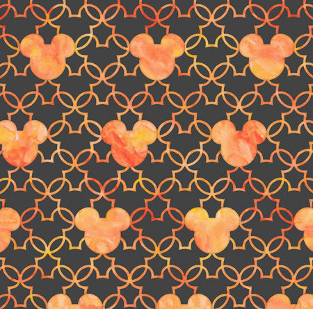 Mouse Ears Watercolor Orange