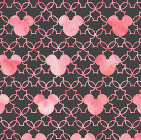 Mouse Ears Watercolor Pink
