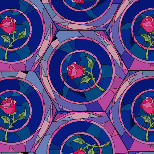 Enchanted Rose Stained Glass