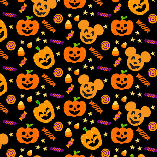 Cheerful Pumpkin Mouse Halloween