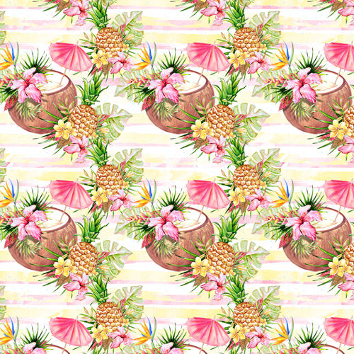 Aloha Coconut Stripes