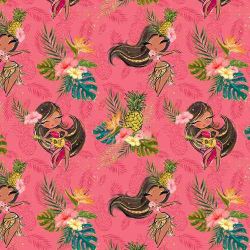 Flamingo Summer Hawaiian Dancers