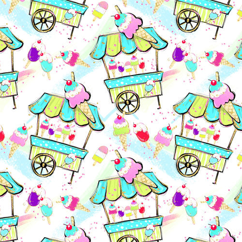 Pool Party Ice Cream Cart