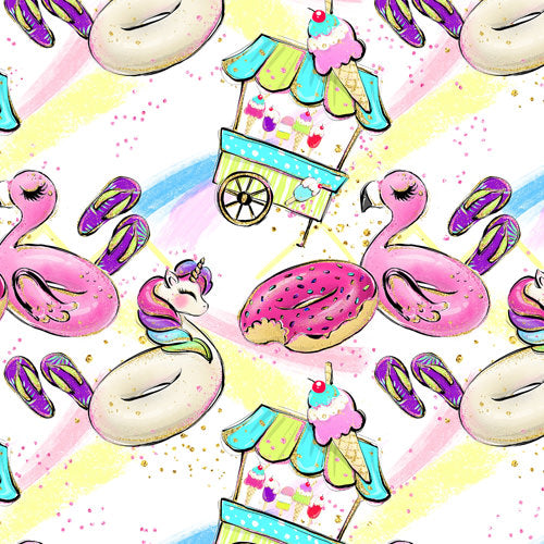 Pool Party Ice Creams & Pool Floats