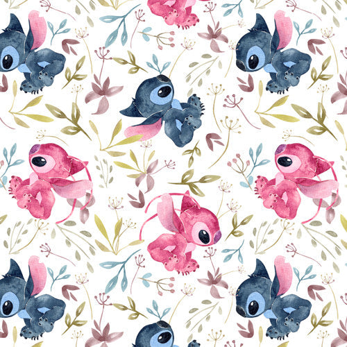 Blue Alien & Pink Friend Love