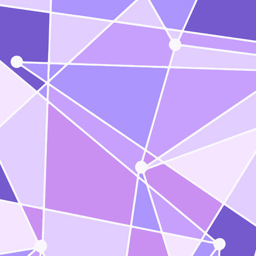 Geometric Purple Wall
