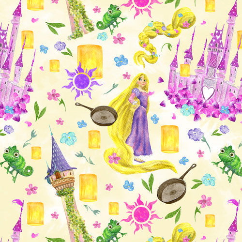 Watercolor Golden Hair Kingdom