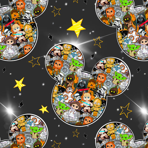 Sketched Mouse Ears Star Wars