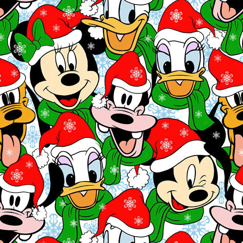 Mouse Friends in Santa Hats