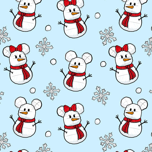 Mickey & Minnie Snowmen