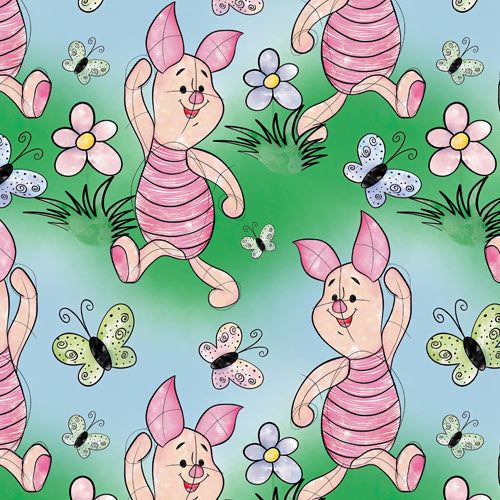 Sketched Shy Friend and Butterflies