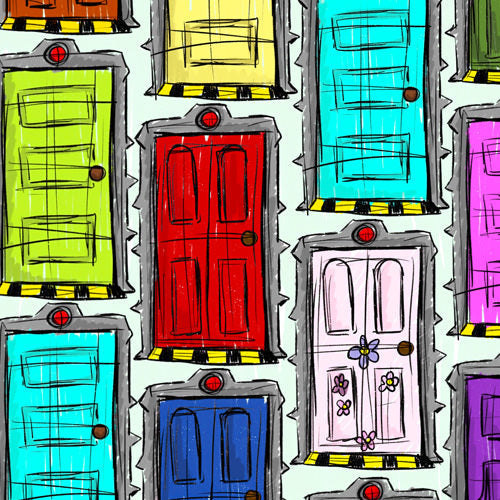 Sketchy Scare Doors