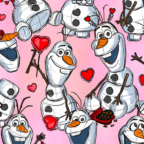 Sketched Snowman Valentine’s Day