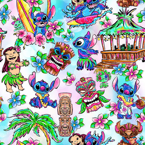 Bright Island Chaos Hand Drawn