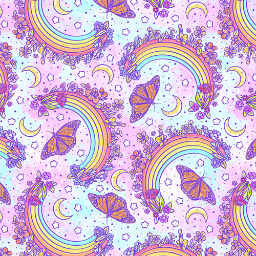 Monarch Butterflies & Rainbows