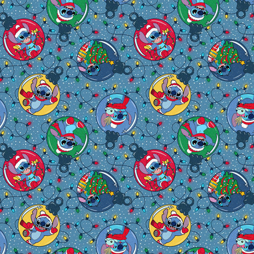 Holiday Baubles with Mischievous Blue Alien