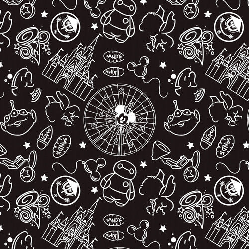 Monochrome Theme Park Icons