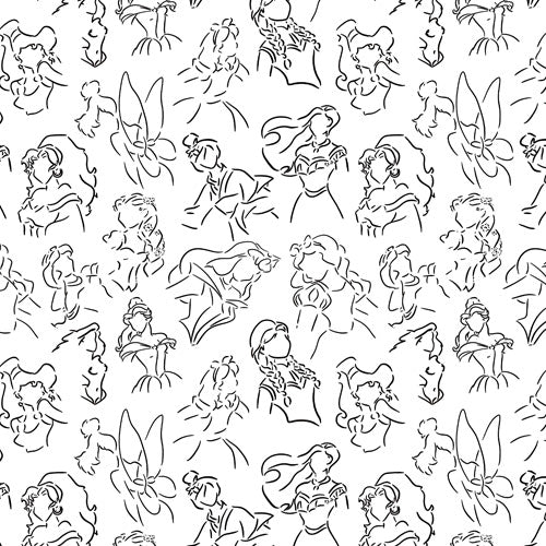 Monochrome Royal Silhouettes