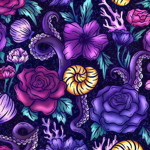 Fairytale Florals – Dark Sea Witch