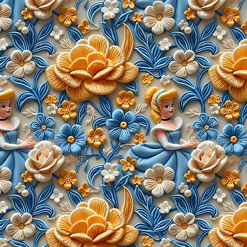 Regal Embroidered Royal Maiden