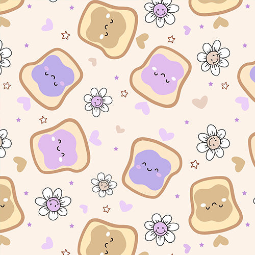 Kawaii Peanut Butter and Jelly Sandwiches