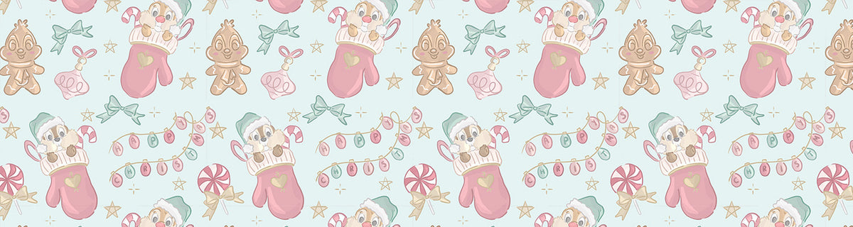 Cheeky Chipmunks Candy Cane Cheer collection header