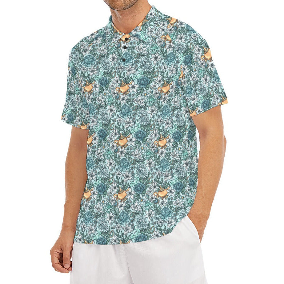 Fairytale Florals - Arabian Princess - Men's Polo Shirt