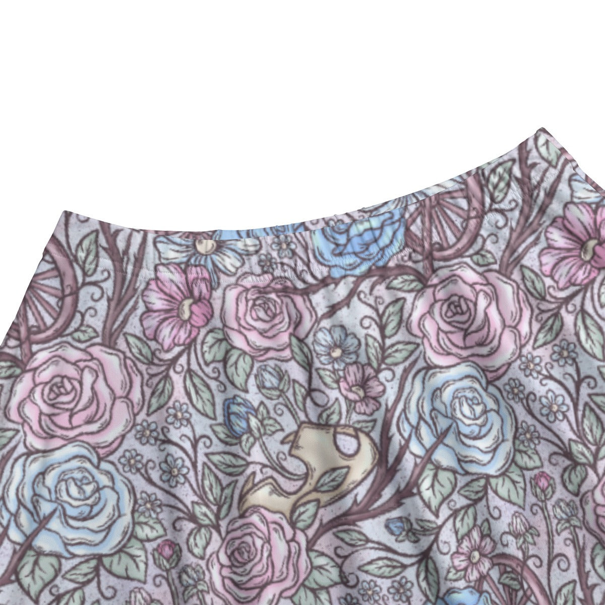 Fairytale Florals – Sleeping Enchantment - Women's Pocket Midi Skirt