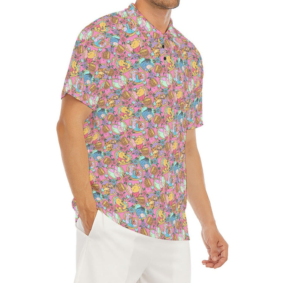 Tattoo Hearts Woodland Friends - Men's Polo Shirt