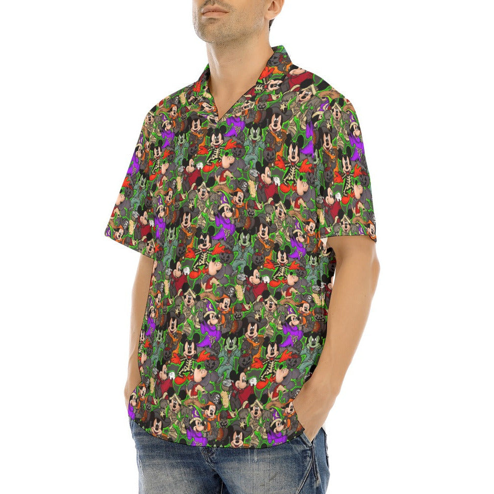 Halloween Costume Mashup - Men's Hawaiian Button Up Shirt