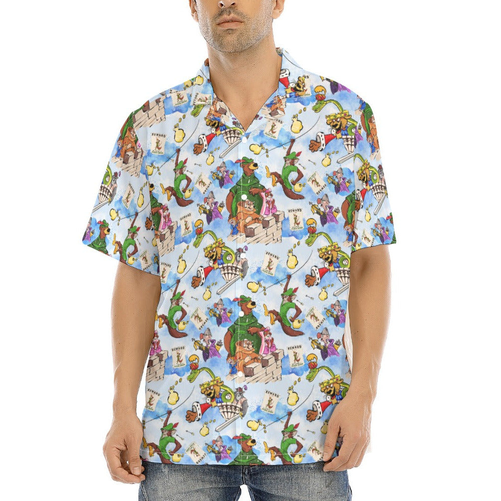 Robin Hood Adventure - Men's Hawaiian Button Up Shirt