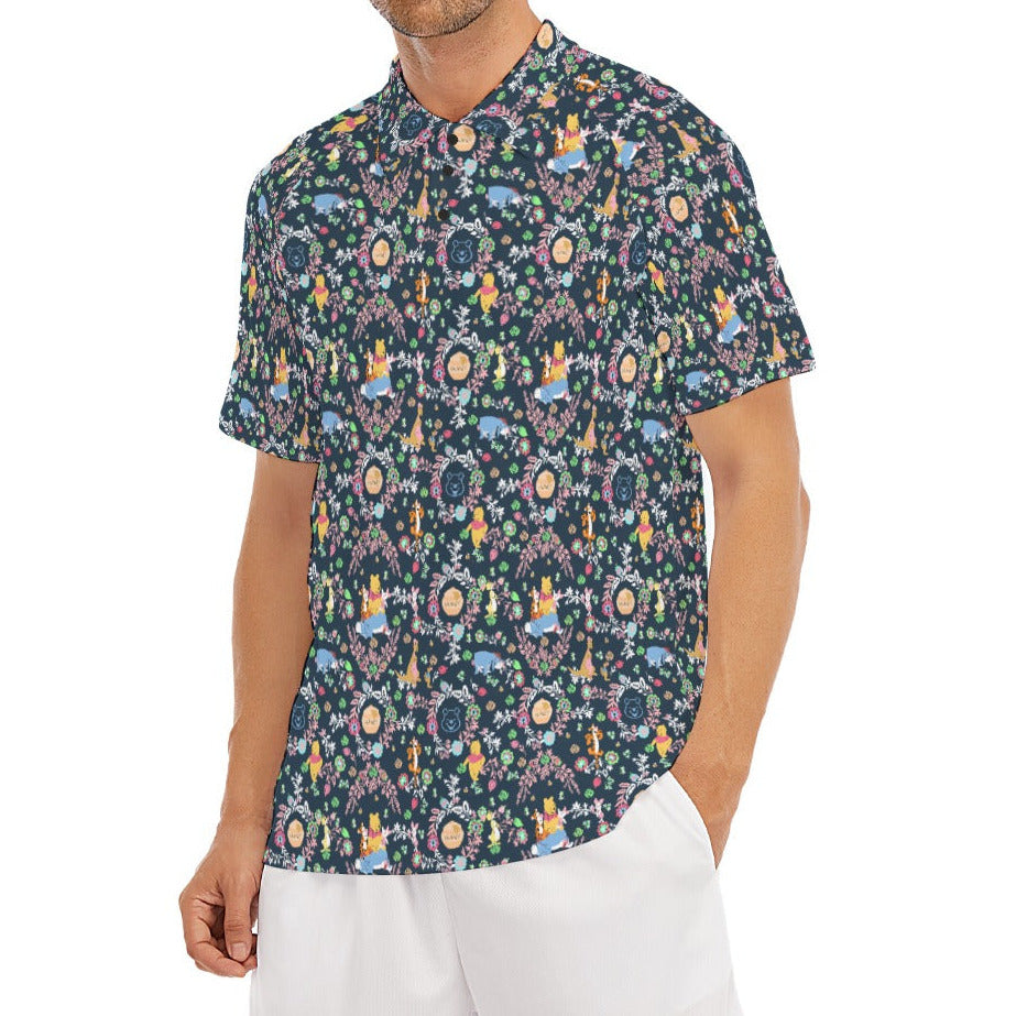 Garden Whimsy - Hundred Acre Blooms - Men's Polo Shirt