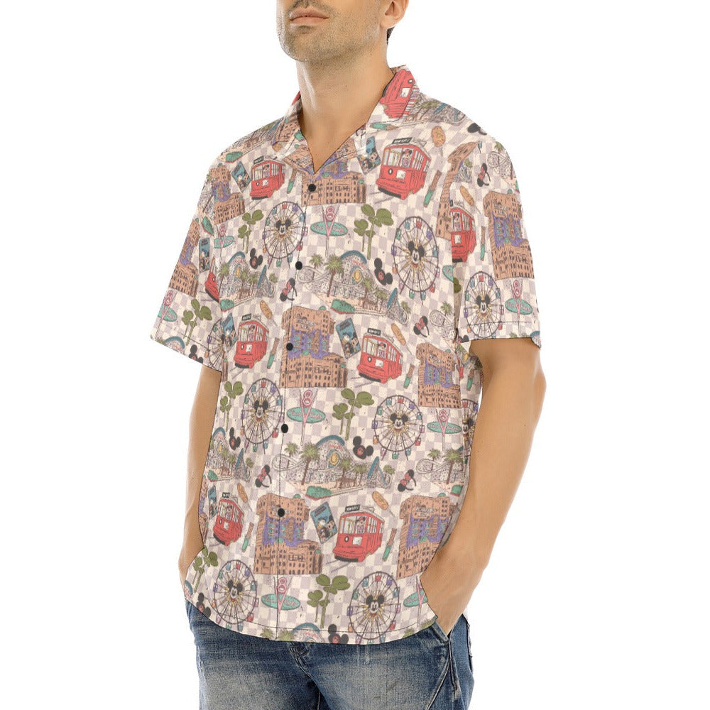 Original DCA - Men's Hawaiian Button Up Shirt