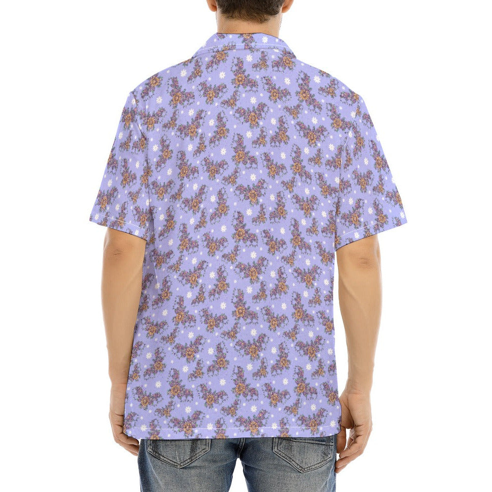 Blooming Bats - Men's Hawaiian Button Up Shirt