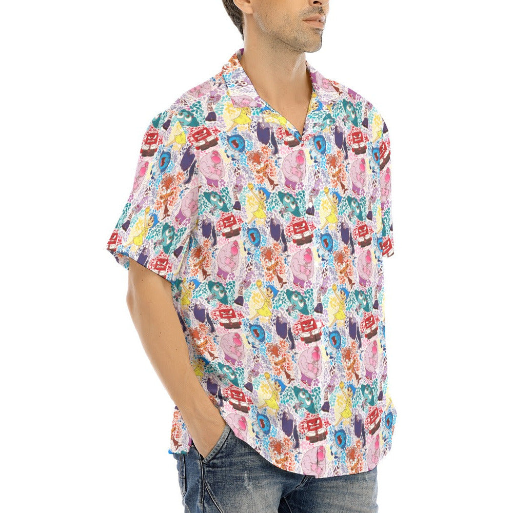 Floral Emotions - Men's Hawaiian Button Up Shirt