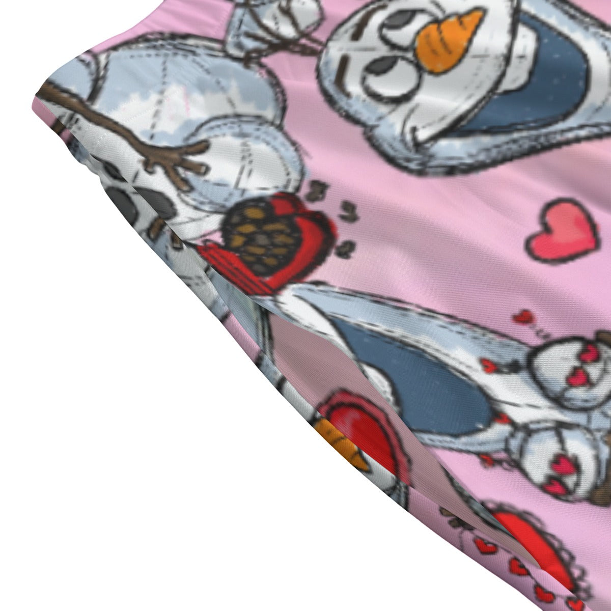 Sketched Snowman Valentine’s Day - Women's Pocket Midi Skirt