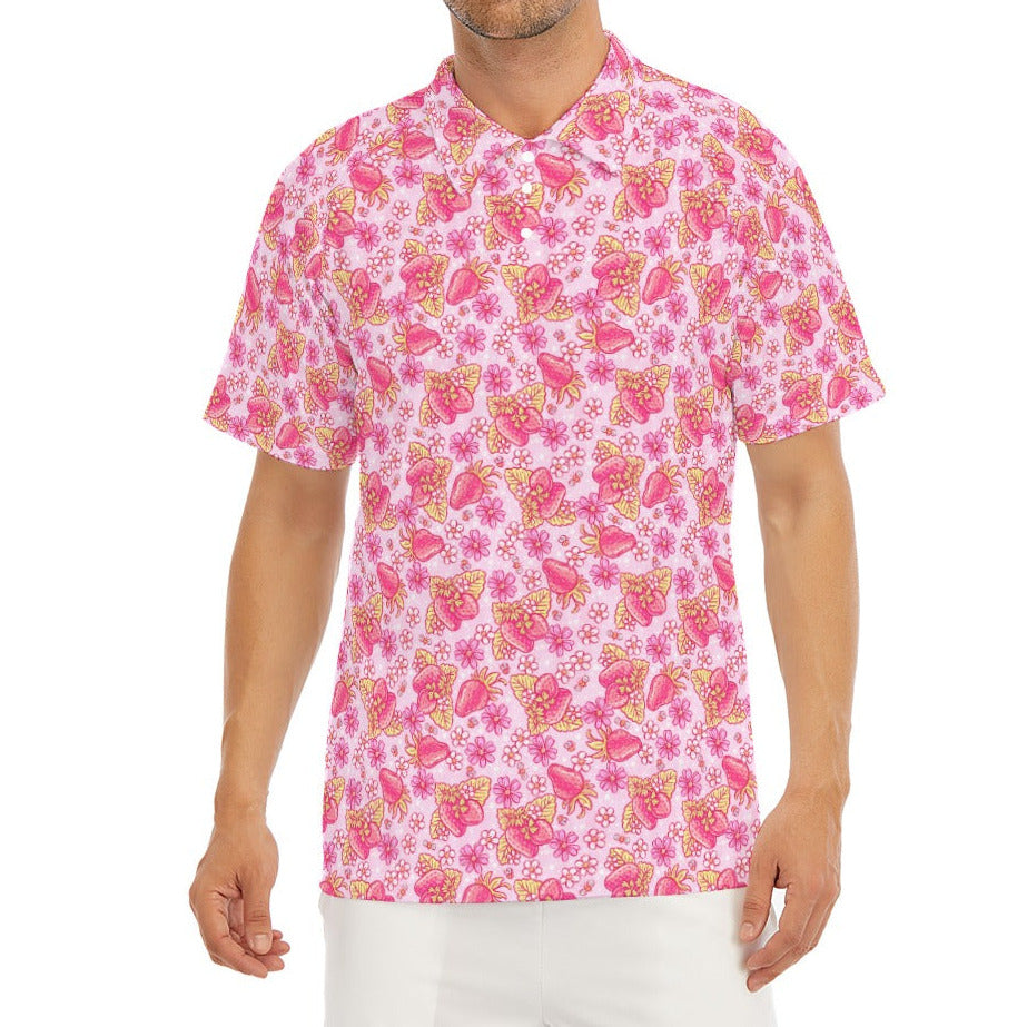 Summer Fruits - Strawberry - Men's Polo Shirt