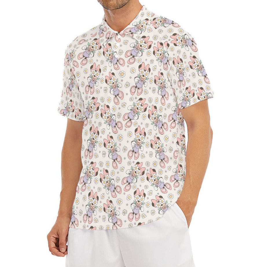 Daisy Crown Delight - Men's Polo Shirt