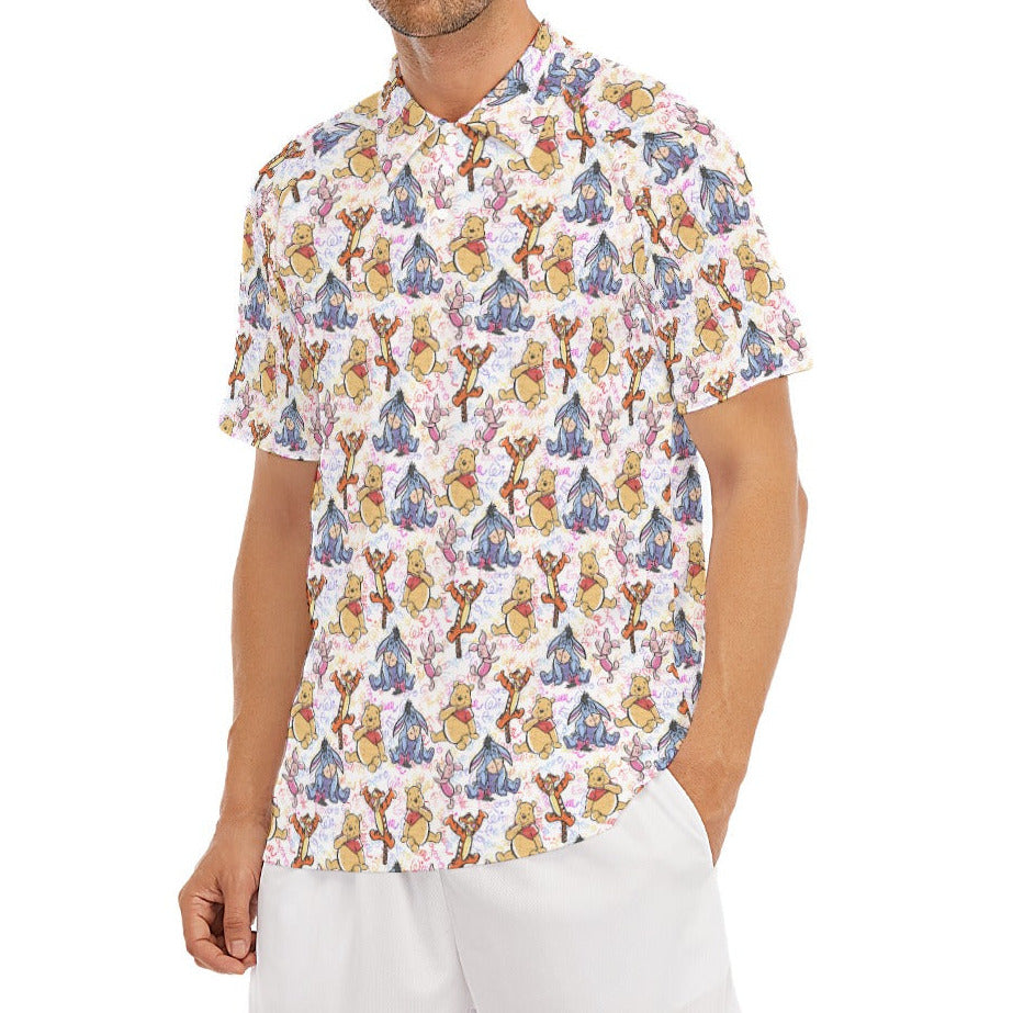 Beloved Forest Friends Sketch Autographs - Men's Polo Shirt