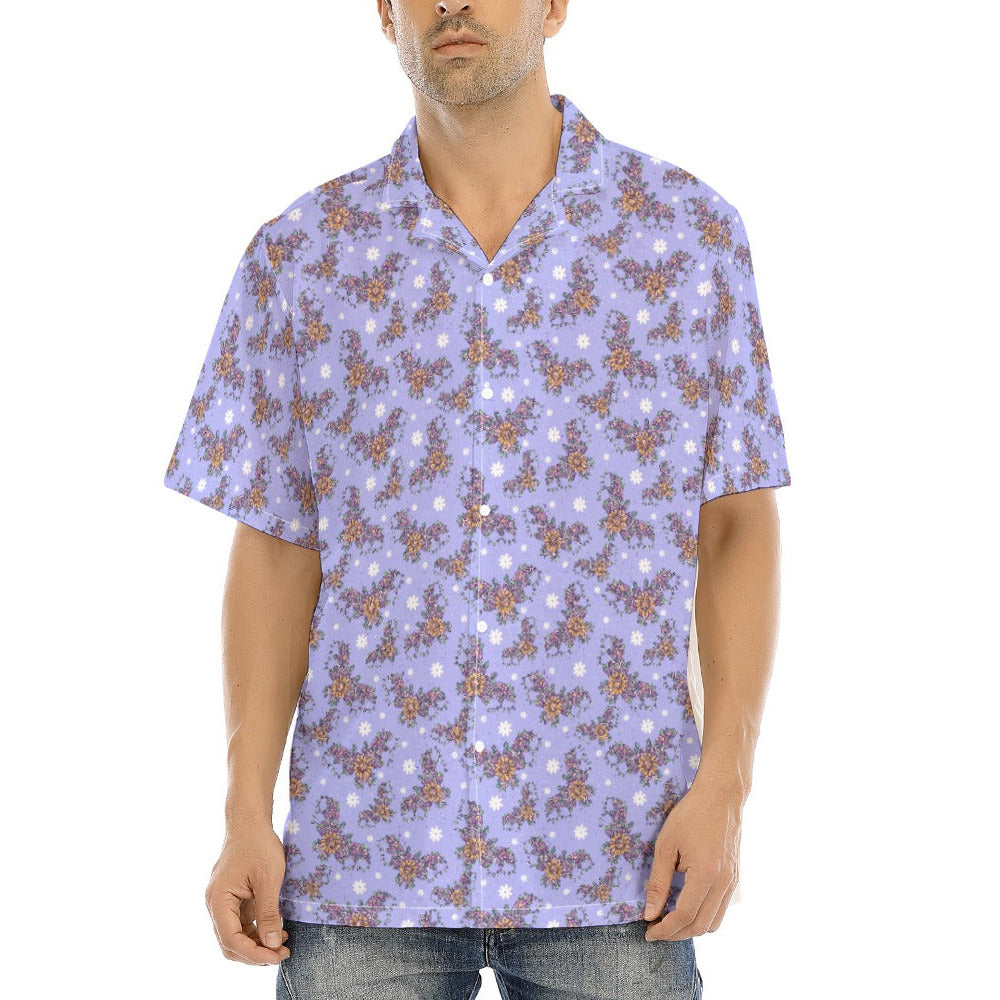 Blooming Bats - Men's Hawaiian Button Up Shirt