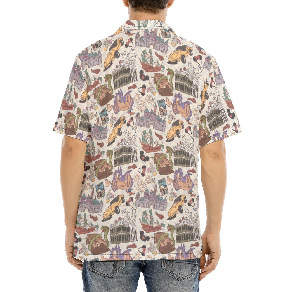 West Coast DLR - Men's Hawaiian Button Up Shirt