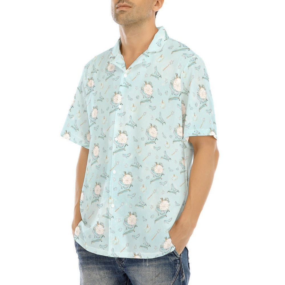 Enchanted Glass Slipper - Men's Hawaiian Button Up Shirt
