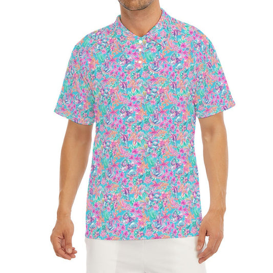 Tropical Bloom Fiesta - Playful Duo - Men's Polo Shirt