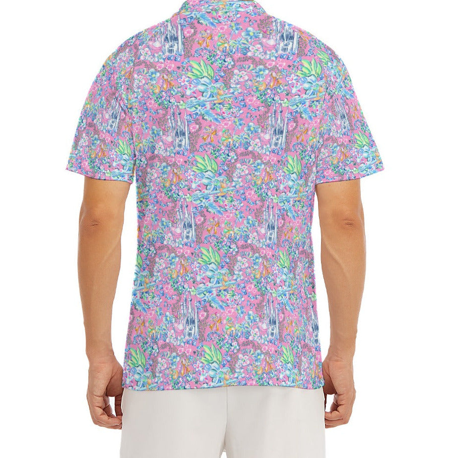 Bright Tropical Dreams - Enchanted Squeaky Helpers - Men's Polo Shirt